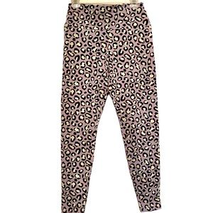 UGG Brand Women's Saylor Legging Cotton Blend Pants in Black Spotty Size L